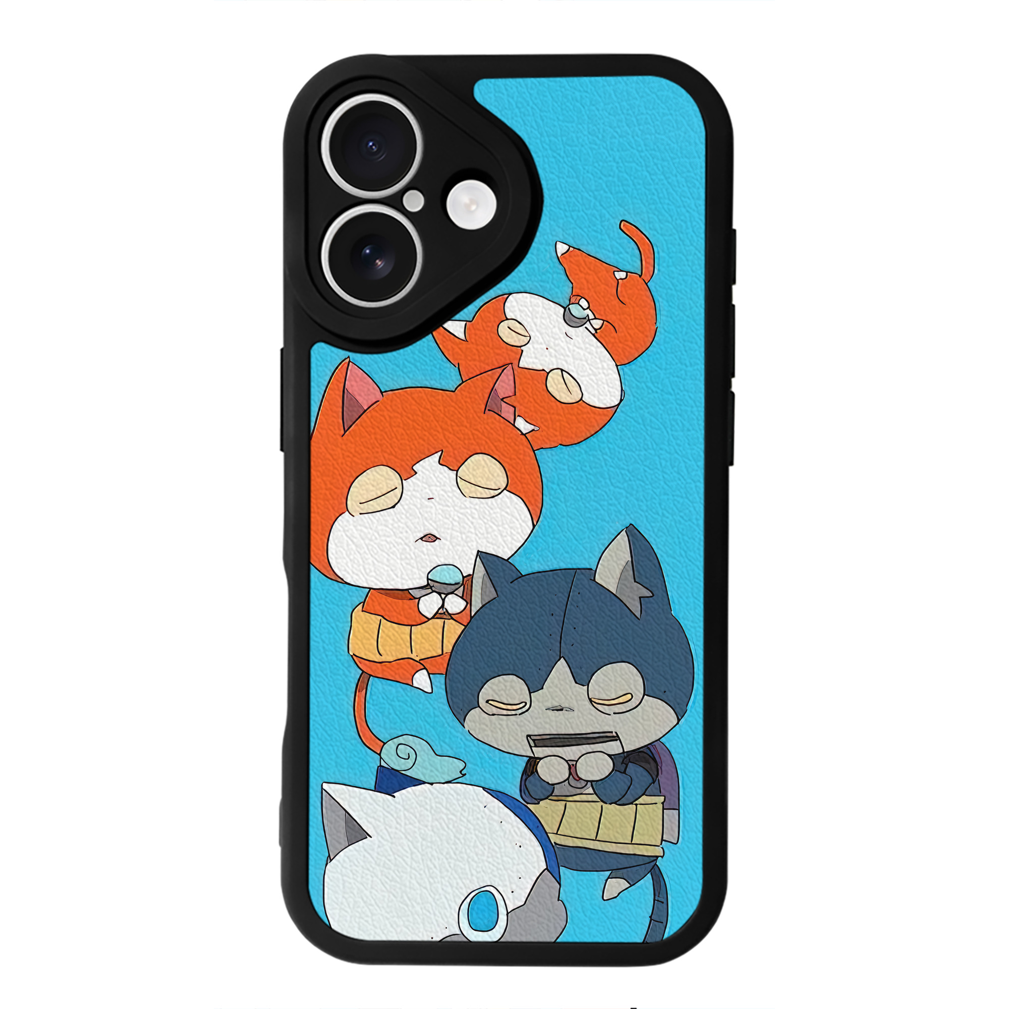 （画像用） 妖怪ウォッチ Yo-kai Watch 【iPhone 16シリーズ対応】シリコンスマホケース（レザー調） 材質：シリコン